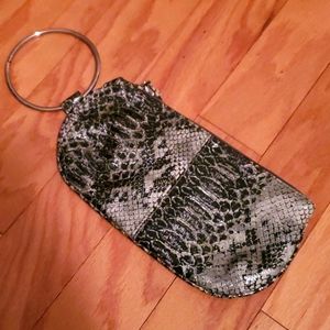 Snake skin Wristlet purse